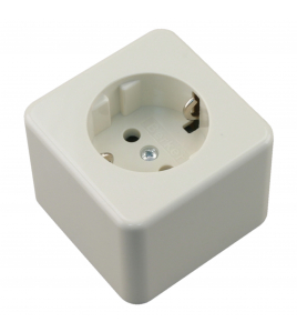BERKER AP CONTACTDOOS - OPBOUW - 1-VOUDIG - RANDAARDE - POLARWIT