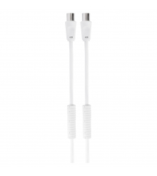 Q-LINK COAX KABEL - 3C2V - HF - STEKKER RECHT - 2 M - WIT