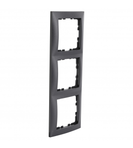 BERKER S1 AFDEKRAAM - 3-VOUDIG - ANTRACIET