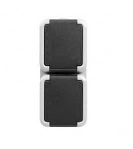 PEHA IP44 WCD+RA DUBBEL VERT.306521