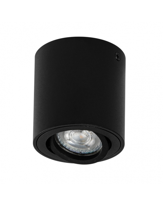LEDV.OPBOUWSPOT ROUND ZW GU10