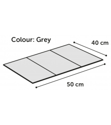 KOELMAT DROP GRIJS S 50X40CM