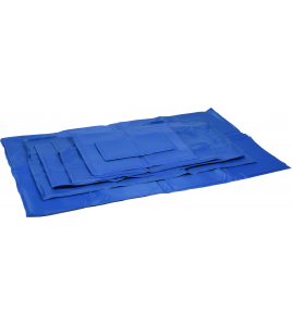KOELMAT FROSTY BLAUW XL 100X60CM