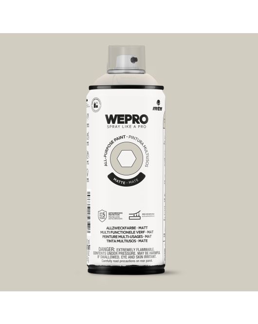 MTN WEPRO ALL-PURPOSE PAINT 400ML MAT RAPA NUI GREY