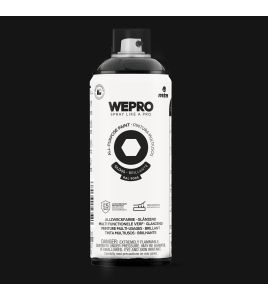 MTN WEPRO ALL-PURPOSE PAINT 400ML HG RAL 9005 ZWART