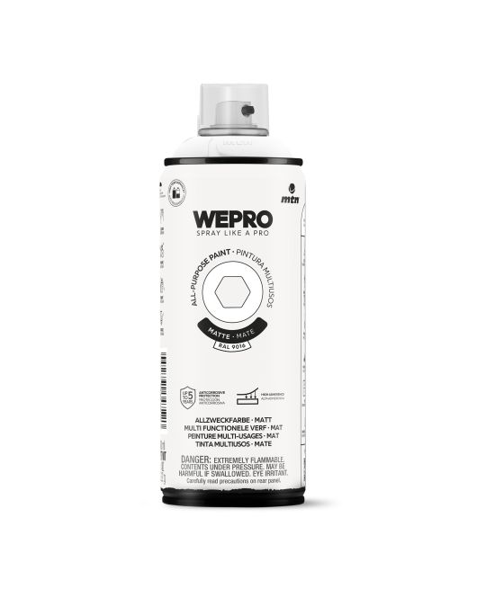 MTN WEPRO ALL-PURPOSE PAINT 400ML MAT RAL 9016 WIT