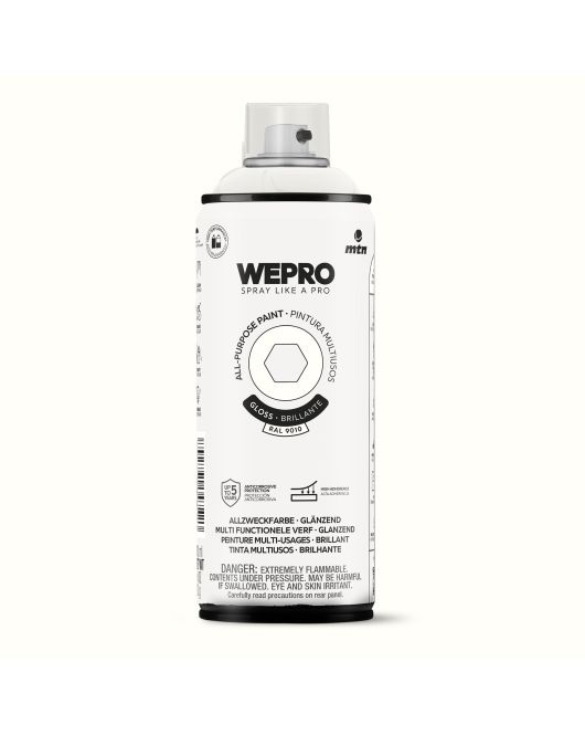 MTN WEPRO ALL-PURPOSE PAINT 400ML HG RAL 9010 WIT