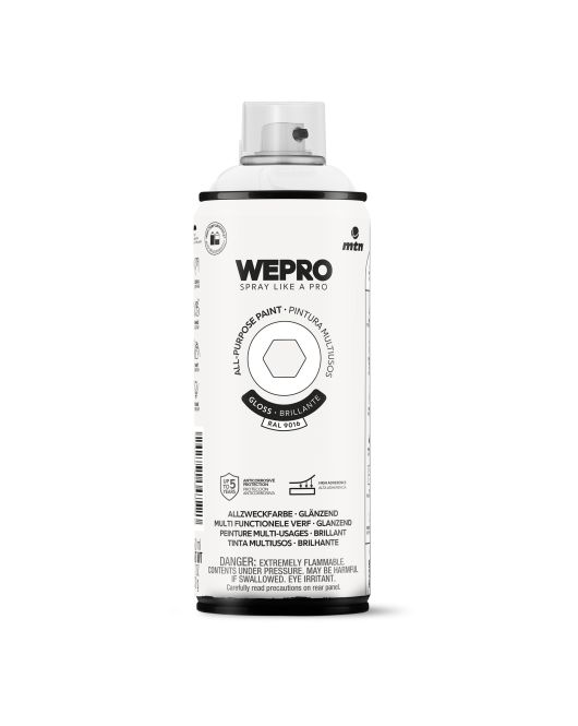 MTN WEPRO ALL-PURPOSE PAINT 400ML HG RAL 9016 WIT