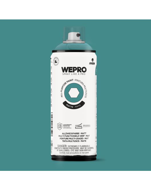 MTN WEPRO ALL-PURPOSE PAINT 400ML MAT CENOTE GREEN