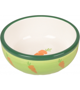 EETPOT KNAAGDIER IBO KERAMISCH GROEN 13CM 310ML