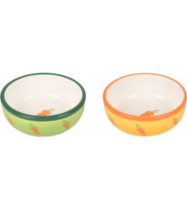 EETPOT KNAAGDIER IBO KERAMISCH GEEL 13CM 310ML