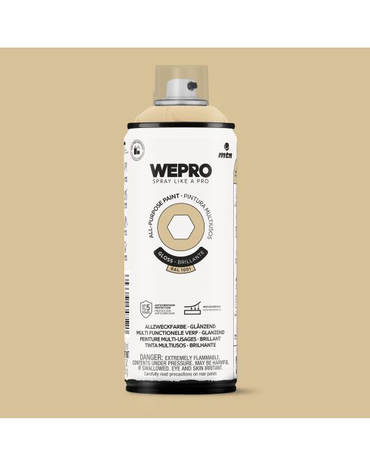 MTN WEPRO ALL-PURPOSE PAINT 400ML HG RAL 1001