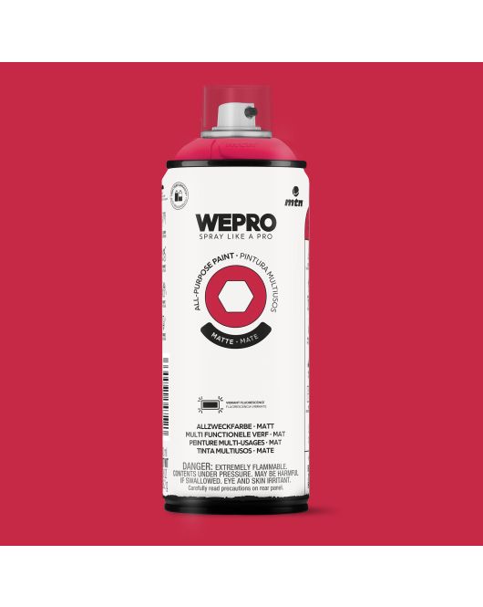 MTN WEPRO ALL-PURPOSE PAINT 400ML MAT FLUOR RED