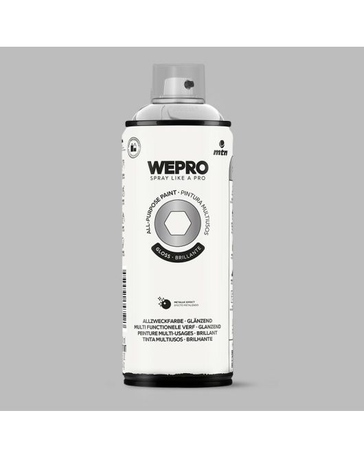 MTN WEPRO ALL-PURPOSE PAINT 400ML HG SILVER