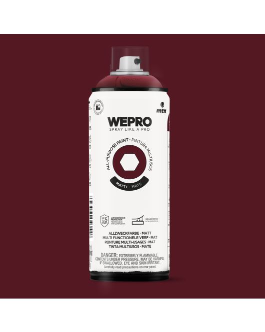 MTN WEPRO ALL-PURPOSE PAINT 400ML MAT BORDEAUX