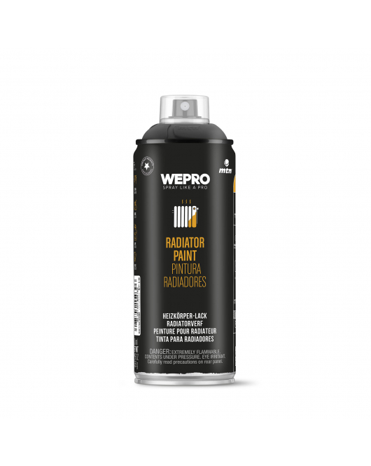 MTN WEPRO RADIATOR PAINT BLACK MATT 400ML