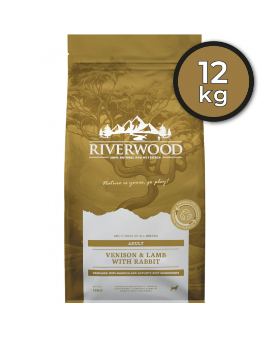 RIVERWOOD ADULT VENISON & LAMB WITH RABBIT (12 KG.)