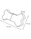 HS TPR SNOWY BEEN BLAUW 13,3CM HS TPR SNOWY BEEN BLAUW 13,3CM