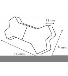 HS TPR SNOWY BEEN BLAUW 13,3CM