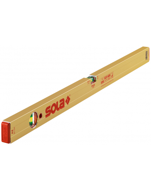 ALU BLOKWATERPAS AZ80 80CM 2 LIBELLEN 0,50MM/M GOUD