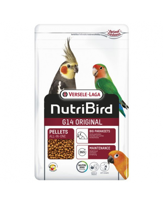 VERSELE-LAGA NUTRIBIRD G14 ORIGINAL GROTE PARKIET 1 KG VERSELE-LAGA NUTRIBIRD G14 ORIGINAL GROTE PARKIET 1 KG