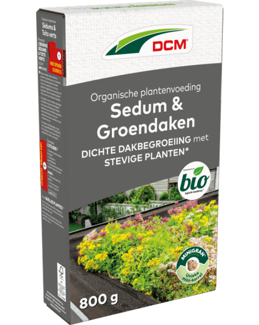 DCM PLANTENVOEDING SEDUM & GROENDAKEN 800 G DCM PLANTENVOEDING SEDUM & GROENDAKEN 800 G