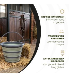 EXCELLENT HORSE VOUWBARE EMMER GROEN/GRIJS