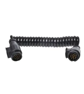 SPIRAALKABEL 3,5M 13 ADERIG MET 2X STEKKER 13-POLIG PVC IN BLISTER