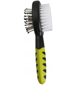 DUBBELE BORSTEL MET HANDVAT KNAAGD