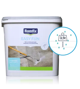 ROMFIX EASY FIJN (3MM) STEENGRIJS 12,5 KG