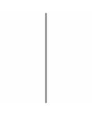 AFDEKPROFIEL ALU 2X20MM NATUREL 100CM