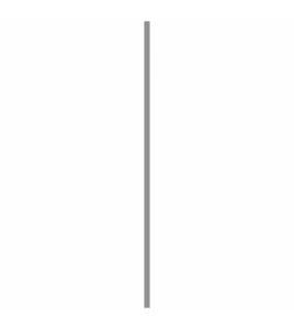 AFDEKPROFIEL ALU 2X20MM NATUREL 100CM