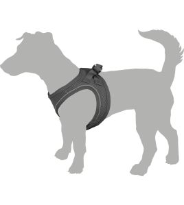HOND HARNAS STEP&amp;GO BENTO ROOD XS 28-30CM 30-32CM