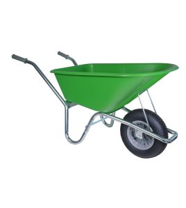 TUIN KRUIWAGEN VERZINKT FRAME 100 L GRASGROEN
