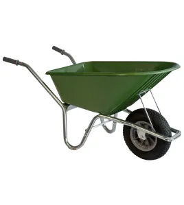 TUIN KRUIWAGEN VERZINKT FRAME 100 L GRASGROEN
