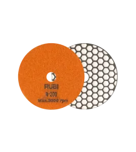 DIAMANTPAD VOOR DROOG POLIJSTEN Ø100 MM - KORREL #200