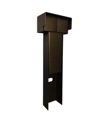 TUINPAAL - PRO+ HORIZONTAAL DUBBEL MET KABELDOOS, AFDEKKAP EN INSTALLATIEDRAAD VOORBEDRAAD