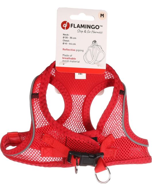 HOND HARNAS STEP&GO BENTO ROOD M 30-35CM 41-44CM HOND HARNAS STEP&GO BENTO ROOD M 30-35CM 41-44CM