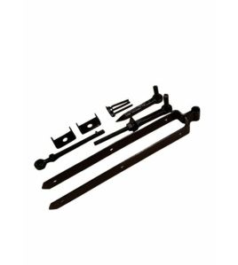 AFHANGSET VERSTELBAAR DUBBEL ZWART 77 MM