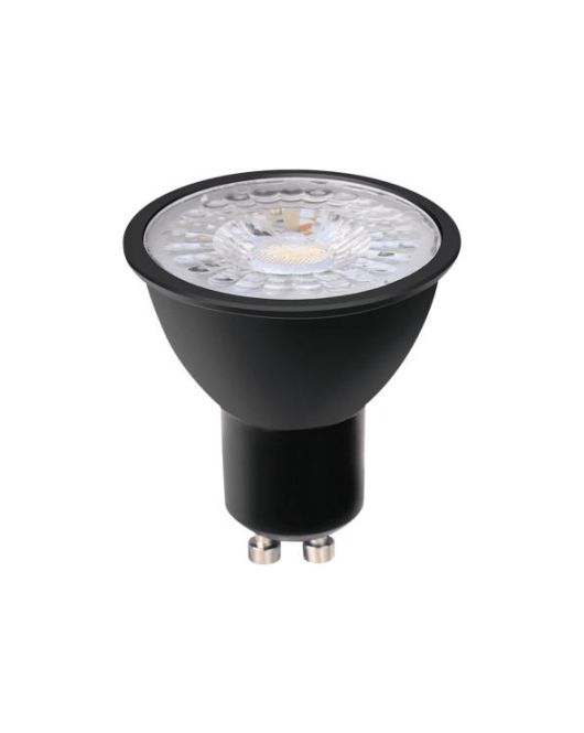 CALEX LED GU10 2700K 400LM FULL BLACK PLASTIC DIMMABLE CALEX LED GU10 2700K 400LM FULL BLACK PLASTIC DIMMABLE