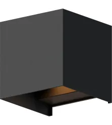CALEX OUTDOOR WALL LIGHT CUBE ZWART(BARI)