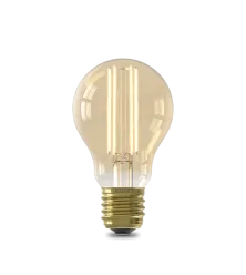 CALEX STANDAARD A60 GOUD STRAIGHT FILAMENT 220-240V 7.5W 806LM 2100K E27 DIMBAAR MET LED DIMMER