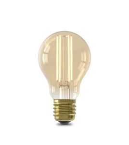 CALEX STANDAARD A60 GOUD STRAIGHT FILAMENT 220-240V 7.5W 806LM 2100K E27 DIMBAAR MET LED DIMMER