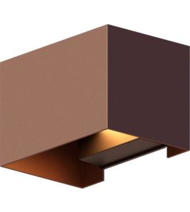 CALEX OUTDOOR WALL LIGHT RECTANGLE RUST( VENICE )