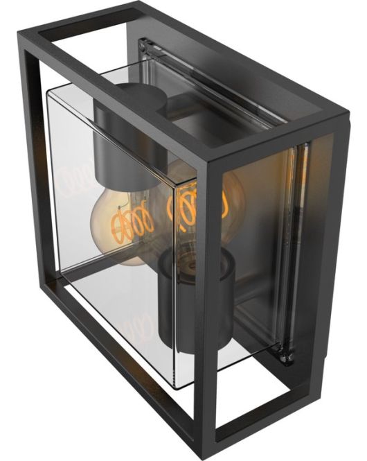 CALEX OUTDOOR SQUARE WALL LIGHT ZWART (BOLOGNA) CALEX OUTDOOR SQUARE WALL LIGHT ZWART (BOLOGNA)
