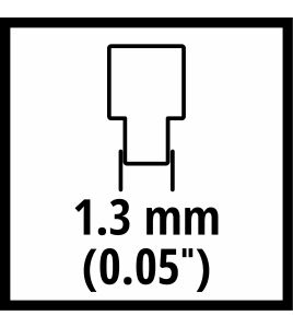 KETTING - 1 STUK - 35 CM / 52 SCHAKELS- SCHAKELDIKTE: 1,3 MM - KETTINGSTEEK: 3/8"