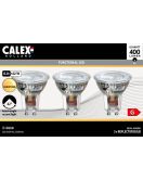 CALEX REFLECTOR VARIOTONE GLAS SMD GU10 5.5W 460LM 2200-3000K 220-240V DIMBAAR 3-PACK