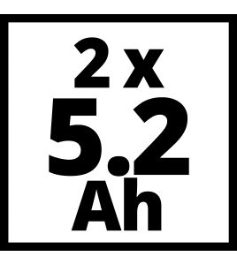 18 V/5.2 AH ACCU DUO-PACK - 2 ACCU'S - POWER X-CHANGE