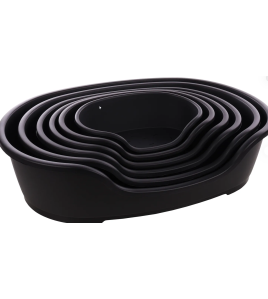 MAND TUCK OVAAL ZWART XL 92X61X26CM
