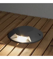 GRONDINBOUWSPOT POWERLED 230V, ROUND, SURFACE MOUNTED 2 WAY, DIAM 20CM, 2X 5W ALUMINIUM 230V
